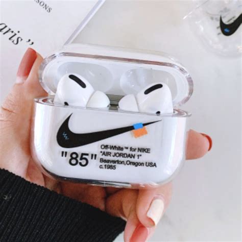 clear case apple airpods off white inspired